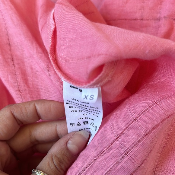 Cult Gaia pink linen maxi Bella dress - Picture 8 of 8
